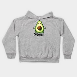 Funny Avocado Yoga -  Find Your Inner Peace Kids Hoodie